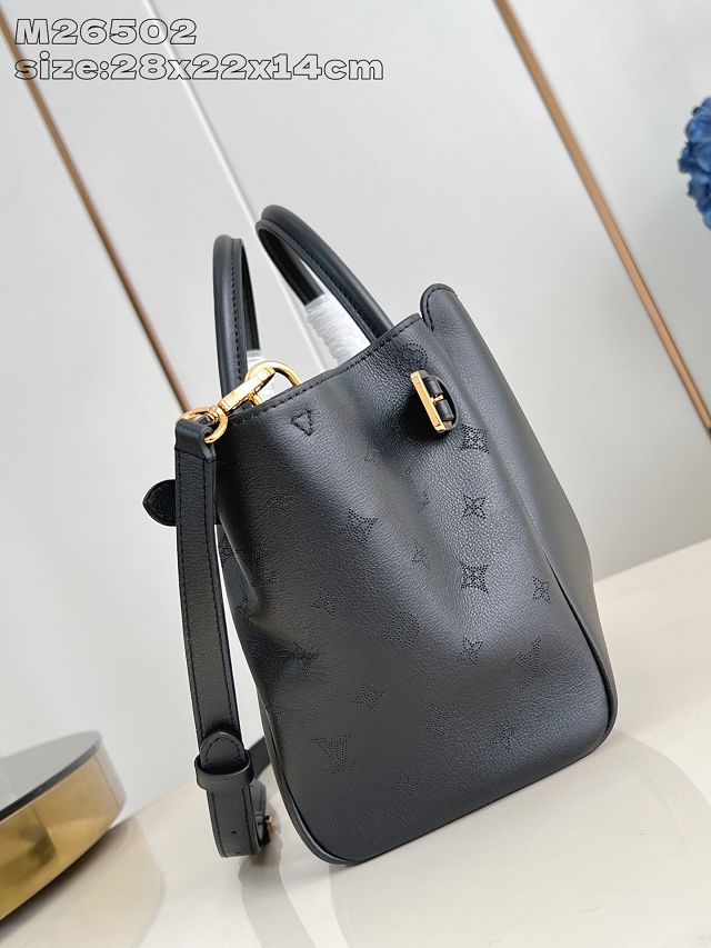 Louis vuitton original calfskin vendome pm handbag M26502 black