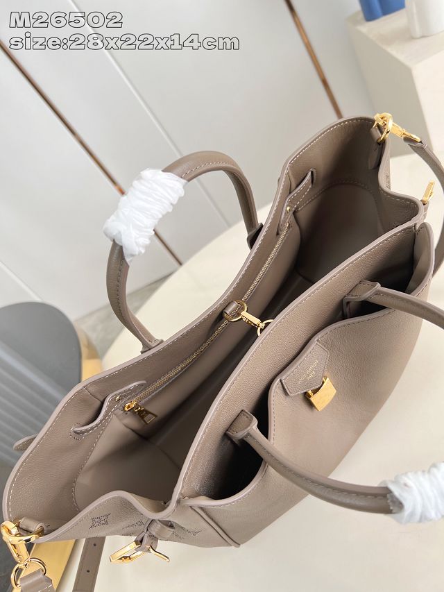 Louis vuitton original calfskin vendome pm handbag M27040 taupe