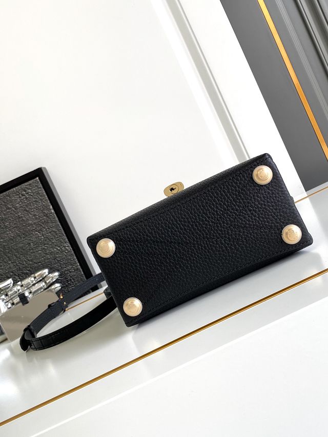 Louis vuitton original calfskin rose des vents mini handbag m86011 black