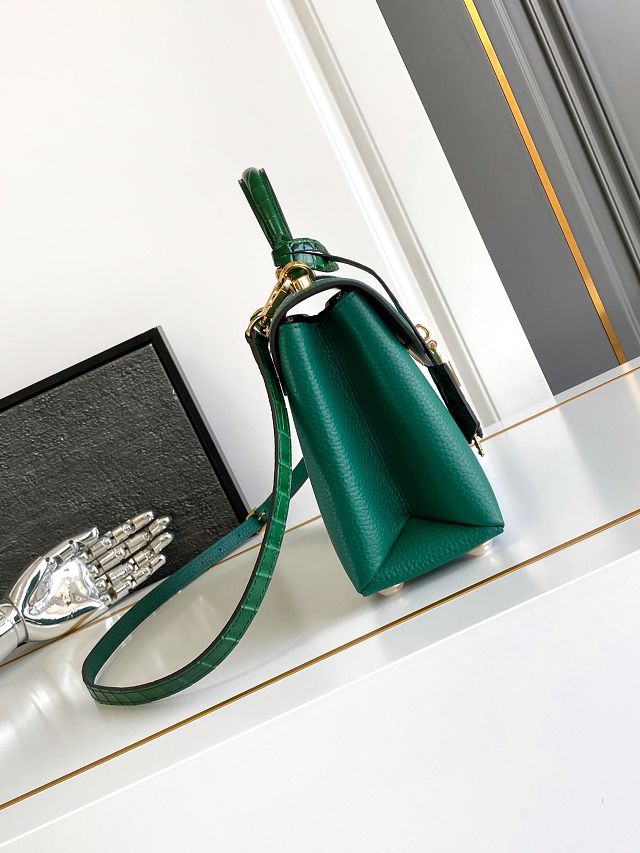 Louis vuitton original calfskin rose des vents pm handbag m86012 green