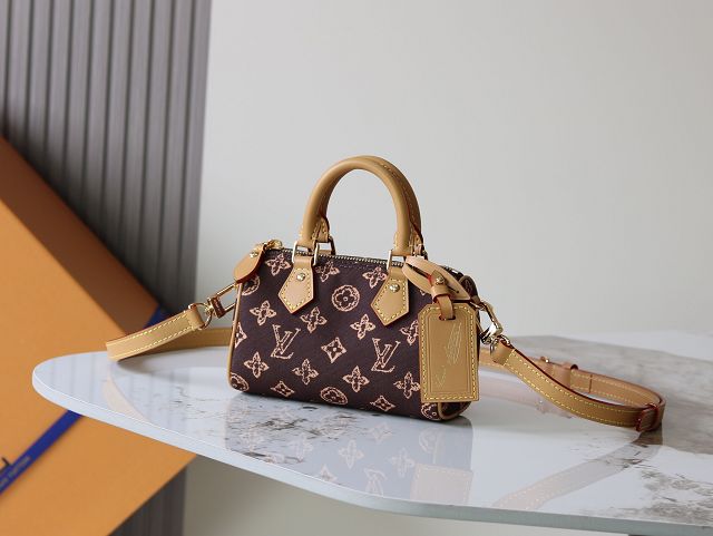 Louis vuitton original monogram canvas nano speedy M27610 brown