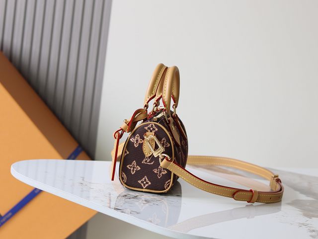 Louis vuitton original monogram canvas nano speedy M27610 brown