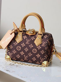 Louis vuitton original monogram canvas speedy trunk 20 M28102 brown