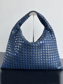 BV original denim&calfskin large hop bag 795949 blue