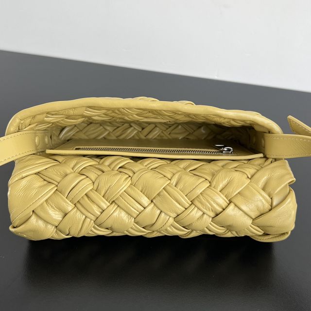 BV original calfskin small shoulder bag 787113 yellow