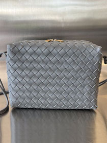 BV original lambskin medium loop camera bag 680256 thunder