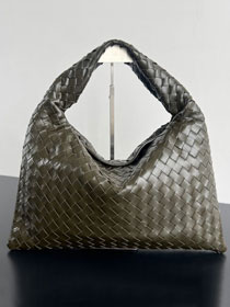 BV original calfskin medium hop bag 796262 khaki