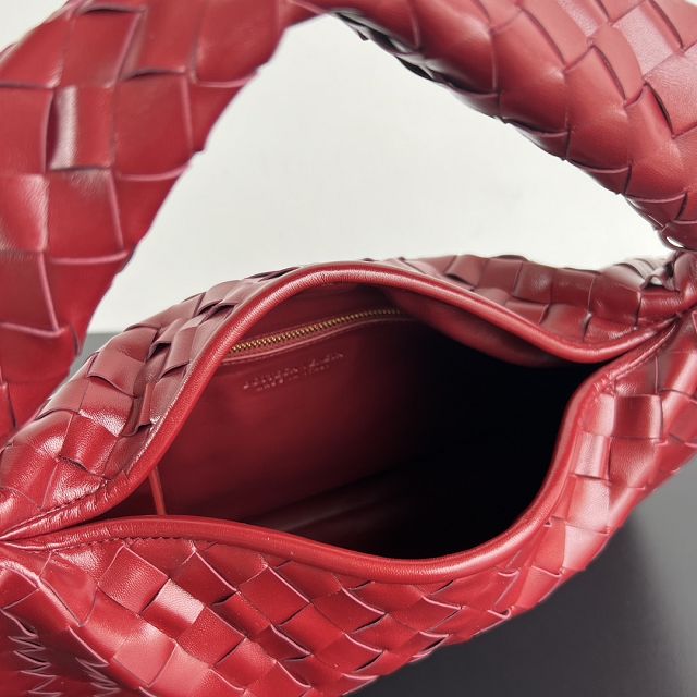 BV original calfskin medium hop bag 796262 red