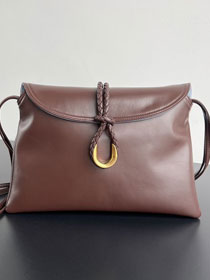 BV original calfskin medium liberta bag 806034 deep mahogany