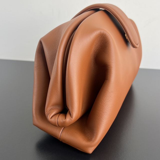 BV original calfskin medium pouch 796564 brown