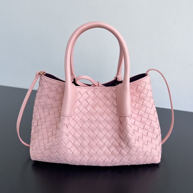 BV original calfskin small pinacoteca tote bag 819004 rose