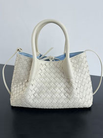 BV original calfskin small pinacoteca tote bag 819004 sea salt