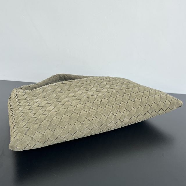 BV original suede calfskin medium hop bag 796262 cypress