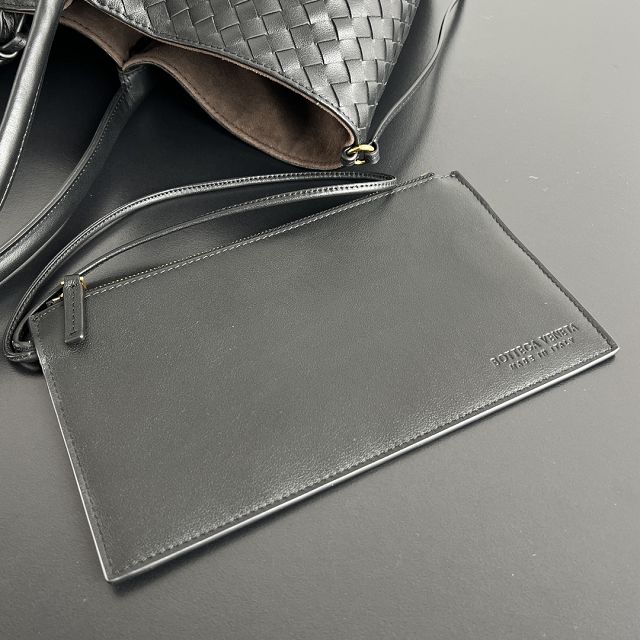 BV original calfskin large pinacoteca tote bag 817166 black