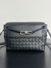 BV original calfskin small andiamo messenger bag 815781 black