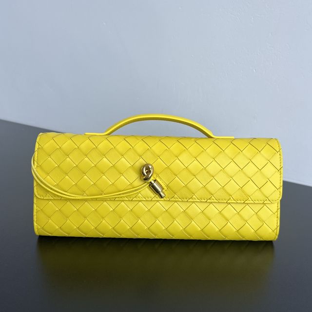 BV original lambskin andiamo long clutch 741511 sulfur