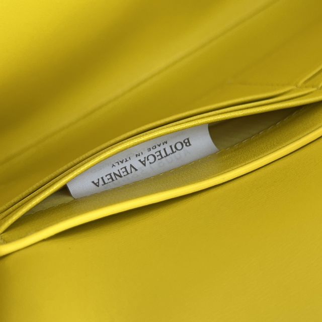 BV original lambskin andiamo long clutch 741511 sulfur