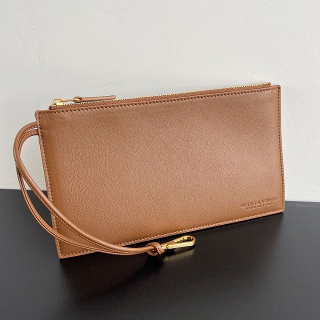 BV original lambskin large parachute shoulder bag 796571 chestnut 