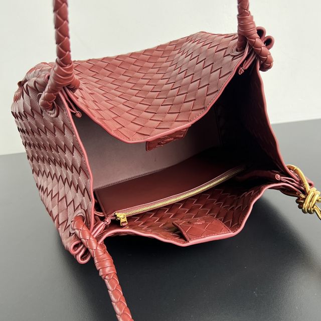 BV original lambskin large parachute shoulder bag 796571 sapele