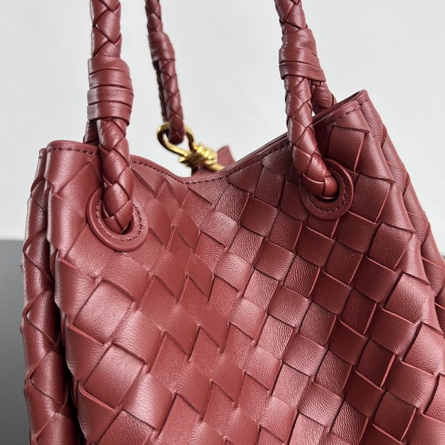 BV original lambskin large parachute shoulder bag 796571 sapele