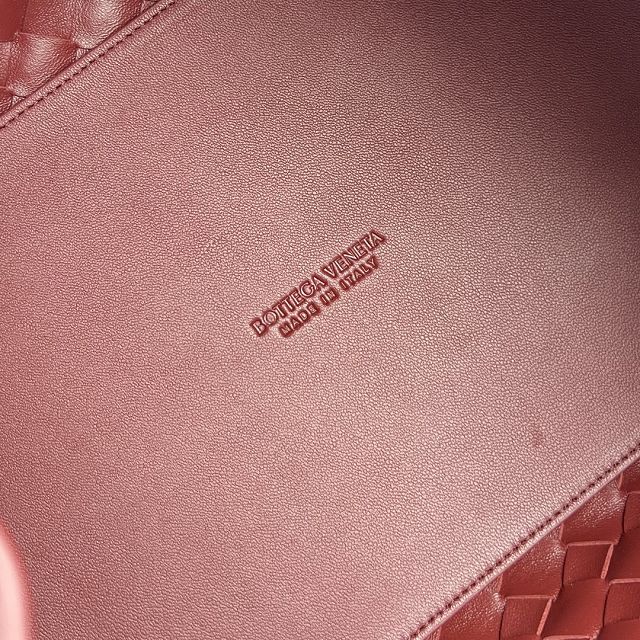 BV original lambskin large parachute shoulder bag 796571 sapele