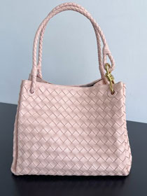 BV original lambskin large parachute shoulder bag 796571 cameo