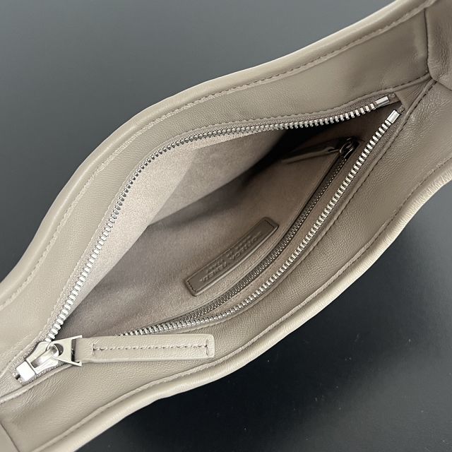 BV original lambskin small veneto cross-body bag 836918 limestone