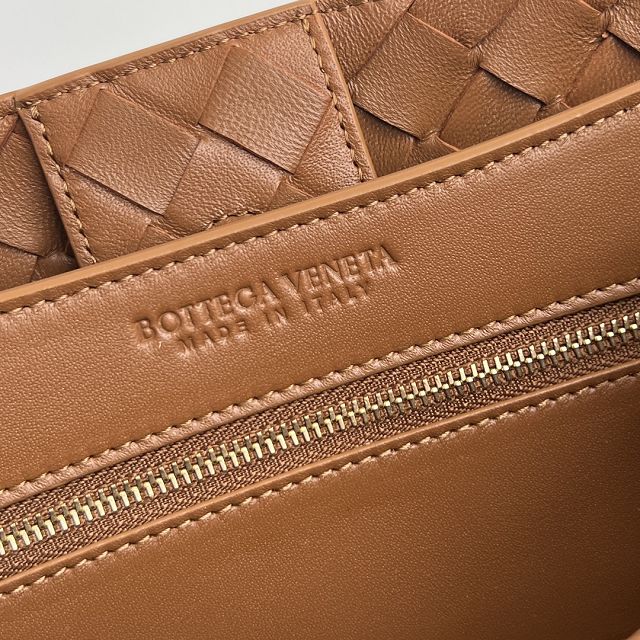 BV original lambskin small andiamo 743568 chestnut