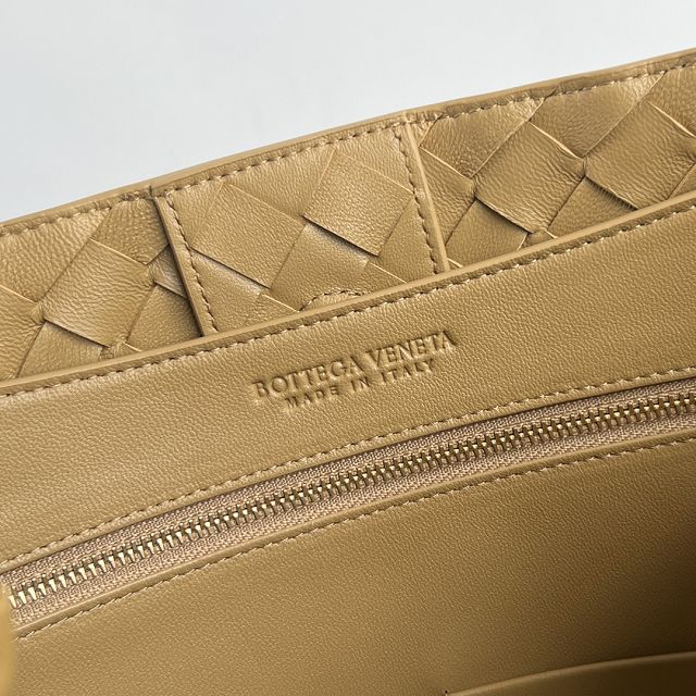 BV original lambskin small andiamo 743568 dark praline