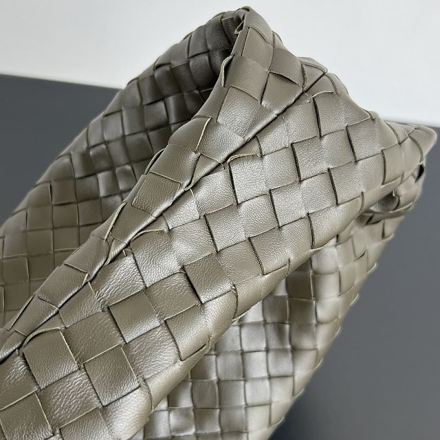 BV original lambskin large jodie hobo bag 600261 dark khaki