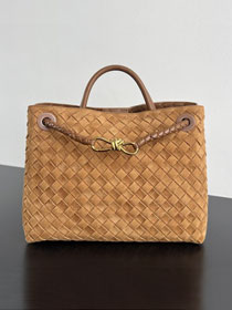 BV original suede small andiamo 743568 amber