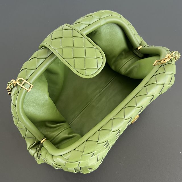 BV original lambskin medium lauren 1980 clutch 785807 matcha