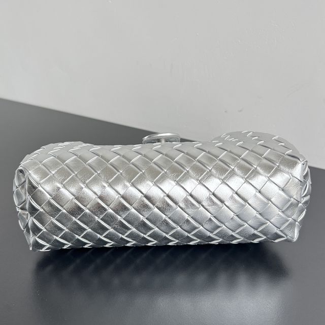 BV original lambskin medium lauren 1980 clutch 785807 silver