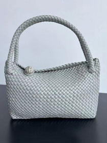 BV original calfskin medium tosca shoulder bag 716974 agate grey