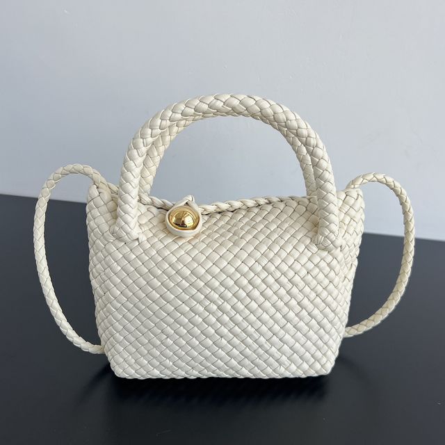 BV original calfskin small tosca shoulder bag 776755 ivory 