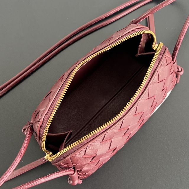 BV original lambskin concert pouch 794258 barolo