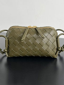 BV original lambskin concert pouch 794258 olive