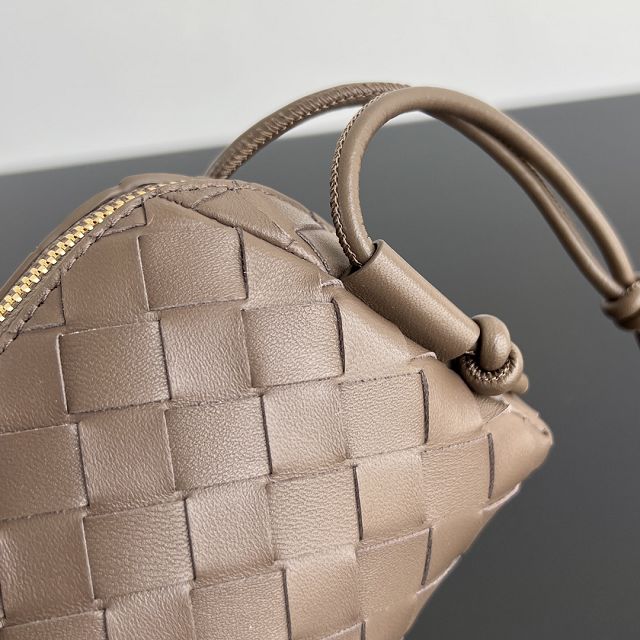 BV original lambskin concert pouch 794258 pinecone