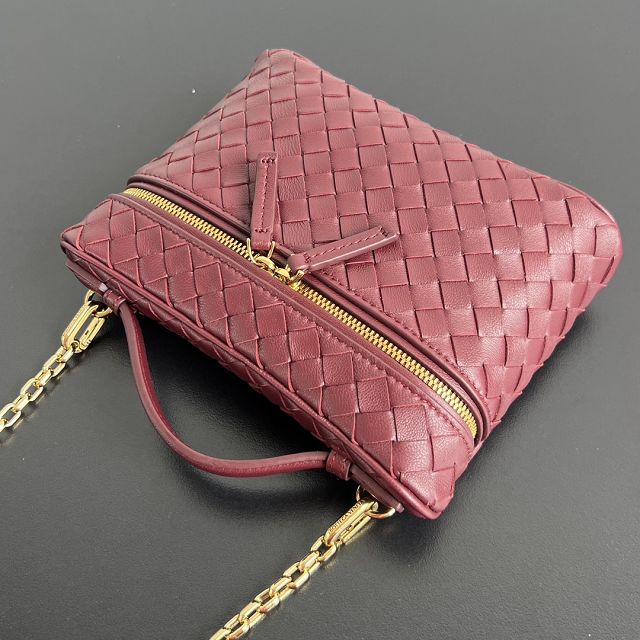 BV original lambskin small soft vanity case 843800 barolo