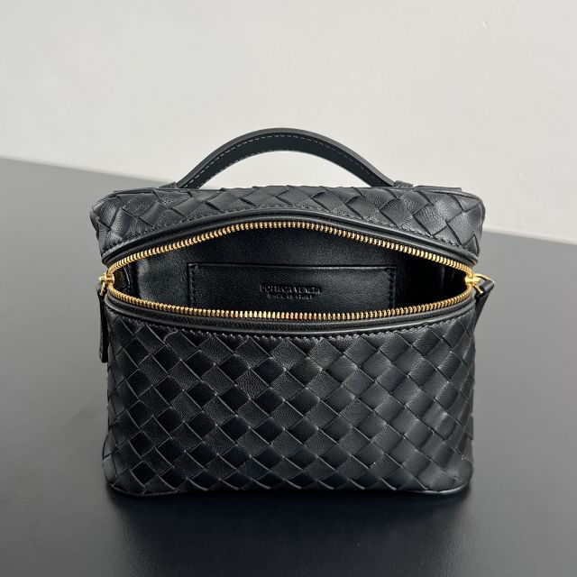 BV original lambskin small soft vanity case 843800 black