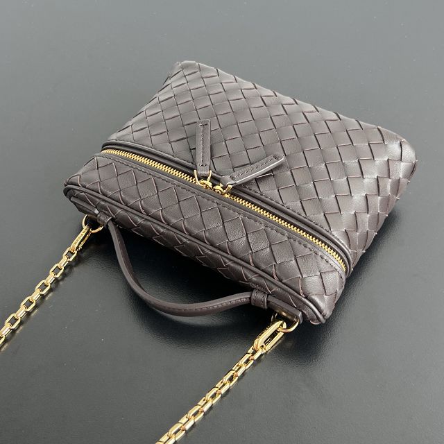 BV original lambskin small soft vanity case 843800 fondant