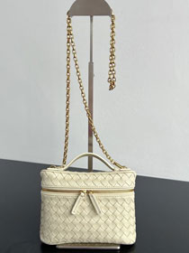 BV original lambskin small soft vanity case 843800 sea salt