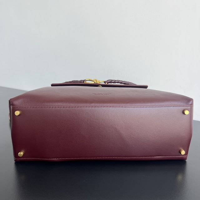 BV original calfskin large ciao ciao bag 826195 barolo