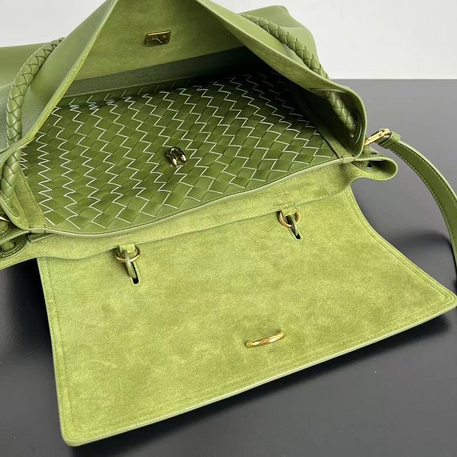 BV original calfskin large ciao ciao bag 826195 matcha