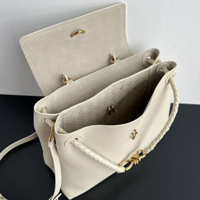 BV original calfskin medium ciao ciao bag 817231 sea salt