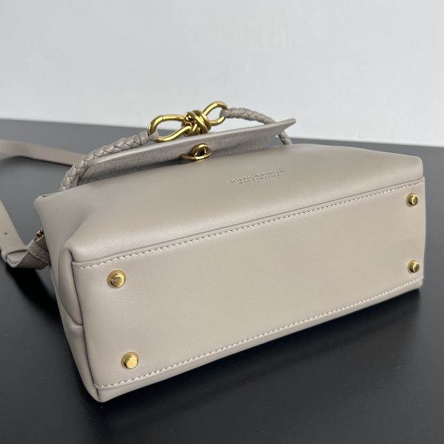 BV original calfskin small ciao ciao bag 835835 limestone