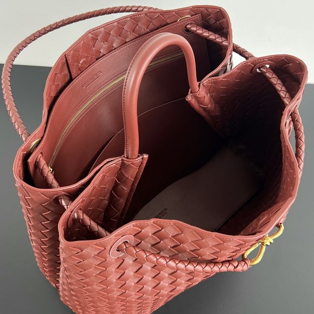 BV original lambskin large andiamo 743575 sapele