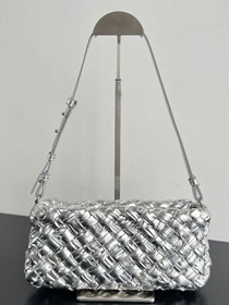 BV original calfskin cha-cha shoulder bag 785780 silver