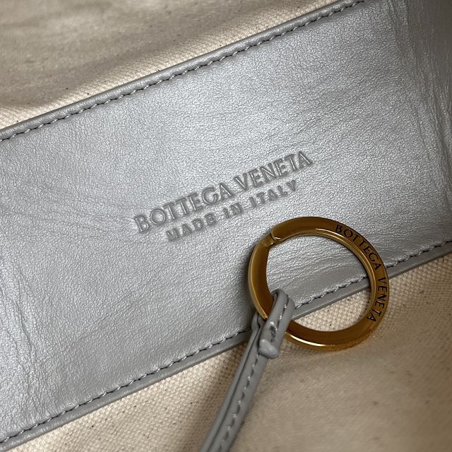 BV original lambskin loop top handle bag 796615 agate grey