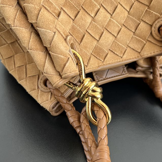 BV original suede small campana bag 796569 amber